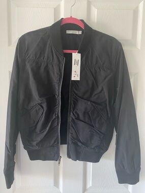 Vince Black Bomber Jacket